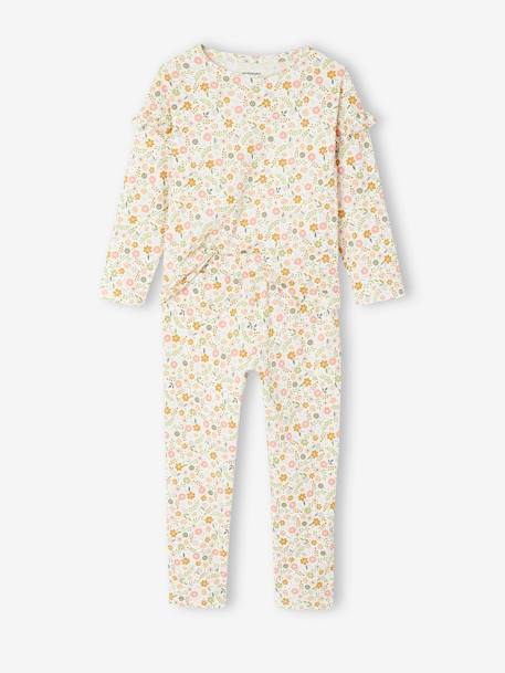 Pack of 2 Flower Power Pyjamas, BASICS pale blue - vertbaudet enfant 