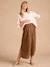 Long Skirt in Cotton Gauze for Maternity, ENVIE DE FRAISE beige+green - vertbaudet enfant 