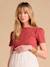 T-Shirt for Maternity, Low Neckline at the Back, in Wide Knit, by ENVIE DE FRAISE ecru+khaki+terracotta - vertbaudet enfant 