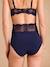 Pack of 2 High-Waisted Crepe & Lace Maternity Briefs, ENVIE DE FRAISE navy blue - vertbaudet enfant 