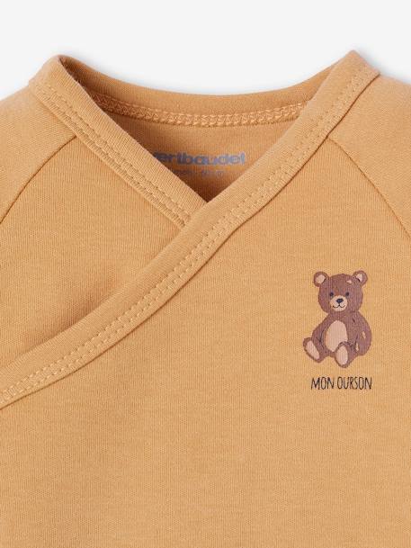 Coffret naissance pyjama bébé + 2 bodies oursons écru - vertbaudet enfant 