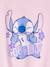Short Sleeve T-Shirt with Knot, 'Good day' Disney® Stitch soft lilac - vertbaudet enfant 