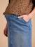 Long Skirt with Slit in the Front, for Maternity by ENVIE DE FRAISE medium blue - vertbaudet enfant 