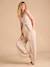 Honeycomb Pyjama Jumpsuit for Pregnancy & Nursing, ENVIE DE FRAISE marl beige - vertbaudet enfant 