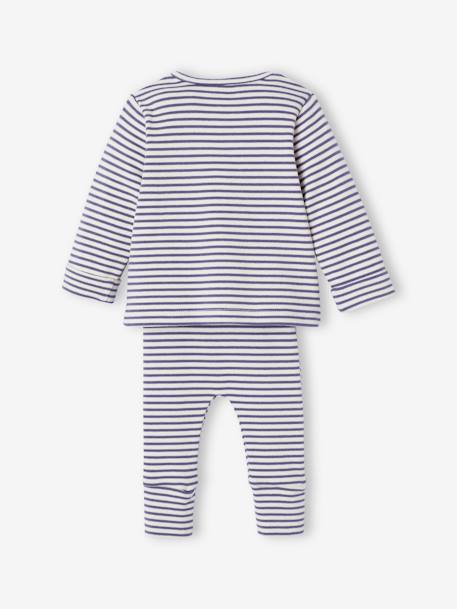 Mix & match outfit: bodysuit + leggings + cardigan + hat blue - vertbaudet enfant 