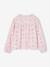 Chemise file gaze de coton imprimée personnalisable blanc imprimé+écru+rose pâle - vertbaudet enfant 