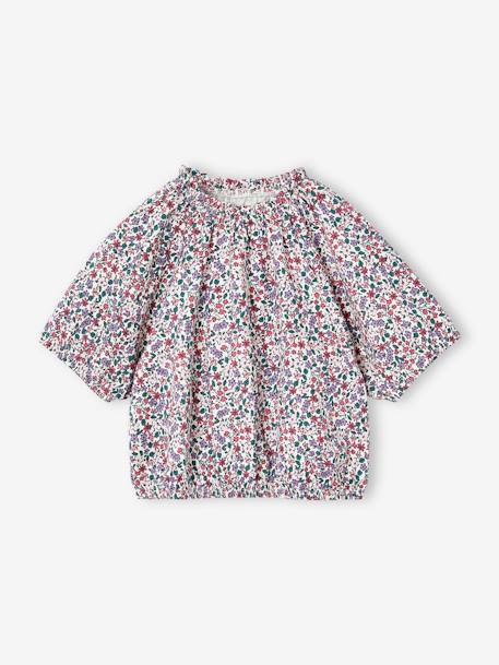 Crop Top for Girls coral+ecru+sage green - vertbaudet enfant 