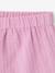 Ensemble fille blouse short en gaze de coton jaune pastel+lilas+vanille - vertbaudet enfant 