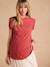 T-Shirt for Maternity, Low Neckline at the Back, in Wide Knit, by ENVIE DE FRAISE ecru+khaki+terracotta - vertbaudet enfant 