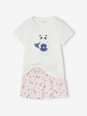 Lot de 3 pyjashorts panda fille - vertbaudet enfant Fille-Lot de 3 pyjashorts panda fille