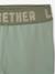 Gold-motif sweat top and leggings set for girls sage green - vertbaudet enfant 