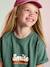 Girls' dress in lightweight fleece green+marl grey+sage green+striped blue - vertbaudet enfant 