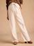 Wide-Leg Trousers in Lightweight Linen Blend for Maternity by ENVIE DE FRAISE beige - vertbaudet enfant 