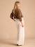 Wide-Leg Trousers in Lightweight Linen Blend for Maternity by ENVIE DE FRAISE beige - vertbaudet enfant 