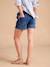 Short en jean grossesse avec tresse fantaisie bandeau amovible double stone - vertbaudet enfant 