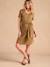 Short Dress with Tie-Front Belly Band for Maternity by ENVIE DE FRAISE olive - vertbaudet enfant 