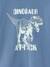 T-shirt with dinosaur motif for boys denim blue+marl white - vertbaudet enfant 