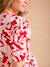 Robe courte de grossesse motifs fleurs kaki+rouge - vertbaudet enfant 