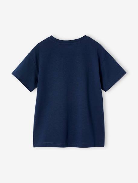 Boys' sparkly space print T-shirt almond green+night blue - vertbaudet enfant 