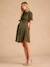 Maternity & Nursing Shirt Dress, ENVIE DE FRAISE khaki - vertbaudet enfant 