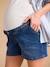 Short en jean grossesse avec tresse fantaisie bandeau amovible double stone - vertbaudet enfant 