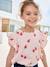 Frilly strawberry print T-shirt for girls pale pink - vertbaudet enfant 
