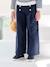 Pantalon fille large à pont marine+rouge - vertbaudet enfant 