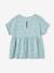Printed cotton gauze blouse for girls beige+grey blue+vanilla - vertbaudet enfant 