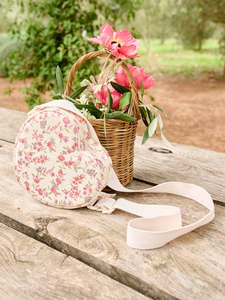 Heart-Shaped Bag for Girls ecru - vertbaudet enfant 
