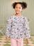 Floral print frill blouse for girls ecru+navy blue+printed white - vertbaudet enfant 
