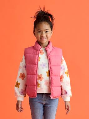-Sleeveless lightweight padded jacket for girls 