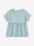 Printed cotton gauze blouse for girls beige+grey blue+vanilla - vertbaudet enfant 