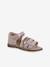 Leather Sandals with Closed Heel for Children, Designed for Autonomy set brown+set pink - vertbaudet enfant 
