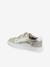 Leather Hook-&-Loop Trainers for Children, Designed for Autonomy gold+printed beige - vertbaudet enfant 
