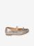 Glittery Leather Ballet Pumps for Girls, Designed for Autonomy 6337+6397 - vertbaudet enfant 