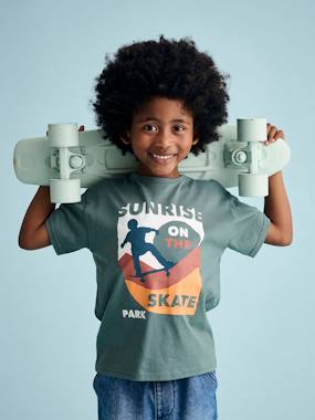 T-shirt garçon motifs graphiques manches courtes - vertbaudet enfant Garçon-T-shirt, polo, sous-pull-T-shirt-T-shirt garçon motifs graphiques manches courtes