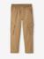 Pantalon droit cargo droit morphologique tour de hanches médium bleu nuit+sable - vertbaudet enfant 