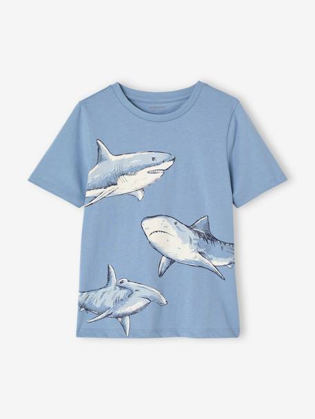 Lot de 2 pyjashorts garçon requins bleu ciel - vertbaudet enfant 