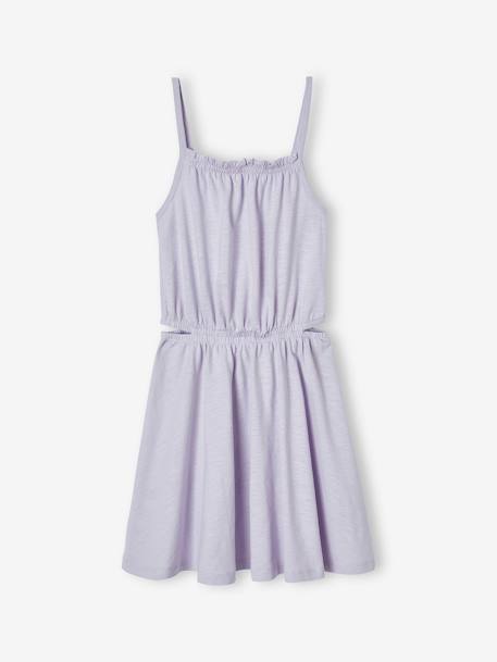 Lace Trim Strappy Dress for Girls lavender+vanilla - vertbaudet enfant 
