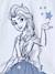 Pyjamas for Girls, Disney® Frozen, Elsa & the Stars sky blue - vertbaudet enfant 