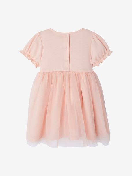 Occasion Wear Dress in Tulle & Glitter, for Babies pale pink - vertbaudet enfant 