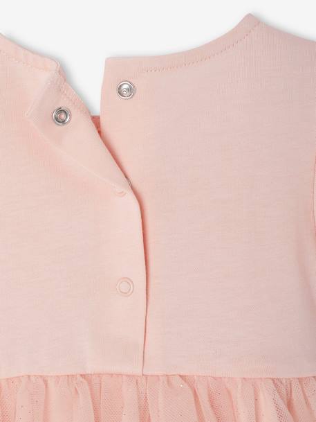 Occasion Wear Dress in Tulle & Glitter, for Babies pale pink - vertbaudet enfant 