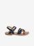 Sandales brides fantaisie cuir enfant lot bleu - vertbaudet enfant 