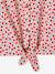 Tie-Front Blouse in Cotton Gauze for Girls vanilla - vertbaudet enfant 