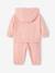Sports Combo: Zipped Hoodie & Bottoms, for Babies pale pink - vertbaudet enfant 