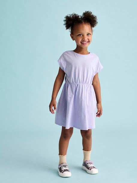 Printed Quilted Jacket & Dress Set for Girls rose+violet - vertbaudet enfant 