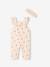 Fleece Dungarees + Headband for Babies ecru+vanilla - vertbaudet enfant 