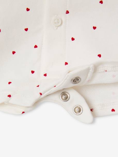 Combinaison fleurie naissance personnalisable blanc imprimé+écru - vertbaudet enfant 