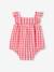 Sleeveless gingham sleepsuit raspberry pink - vertbaudet enfant 