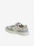 Basket enfant garçon cuir à scratchs et lacets élastiqués lot blanc+lot vert - vertbaudet enfant 